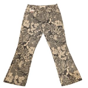 Mother - The Hustler Floral Flared Ankle Jeans French Fairy Tale